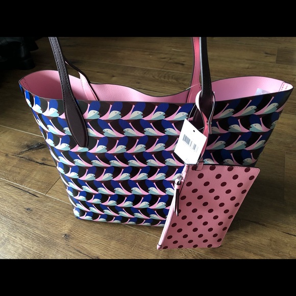 KATE SPADE-NWT Reversible Leather Tote